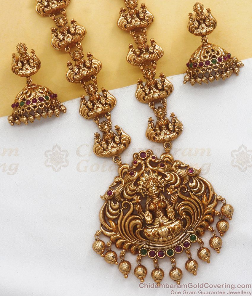 One gram gold temple 2024 jewellery online shopping